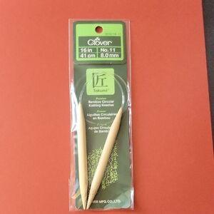 Clover Takumi Bamboo Circular Knitting Needles - No.11, 8mm 16 inch